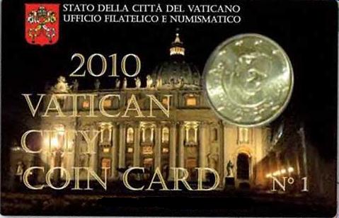 50 Cent 2010 Vatikán Coin card