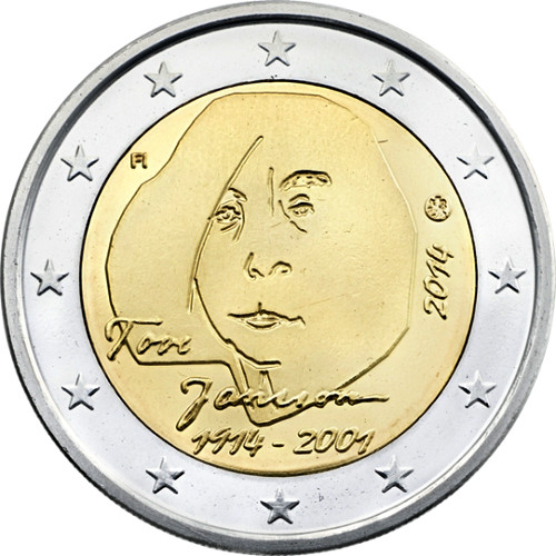 2 euro 2014 Fínsko cc.UNC, Tove Marika Jansson