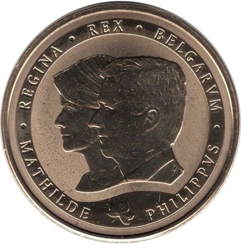 Medaila 2014 Belgicko BU, kráľ Filip a Matilda
