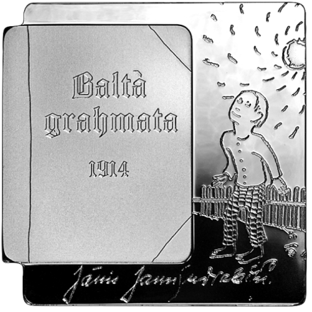 5 euro 2014 Lotyšsko PROOF "Biela Kniha"