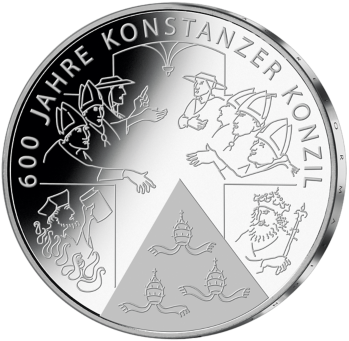 10 euro 2014 Nemecko UNC Kostnický koncil