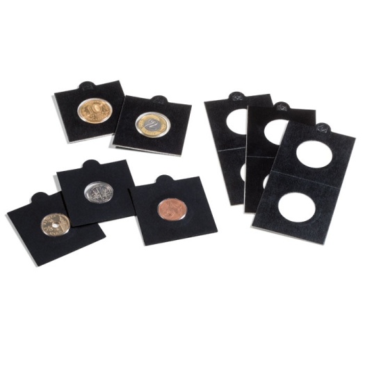 Pap.puzdro MATRIX na mince, samolepiace, 22,5 mm, 25ks/bal, čierne (KRS22.5S)