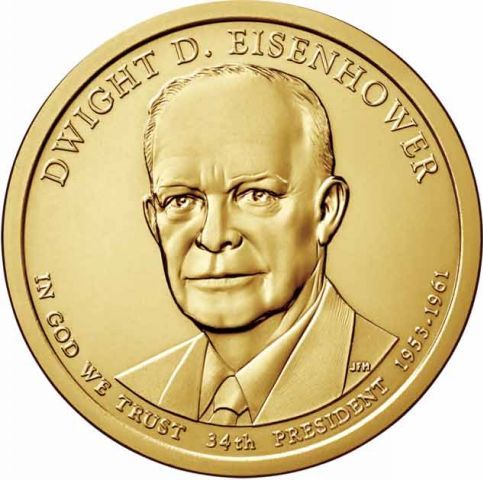 Dollar 2015 P USA UNC Dwight D. Eisenhower 34th