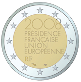 2 euro 2008 Francuzsko cc.UNC, Francúzske predsedníctvo