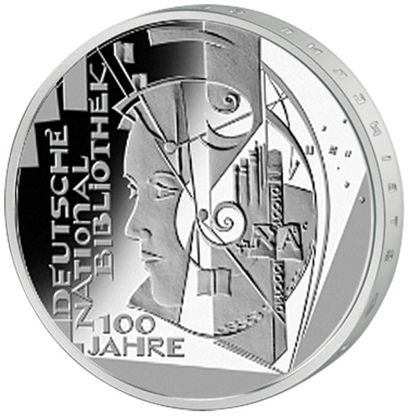 10 EURO 2012 Nemecko UNC Nationalbibliothek