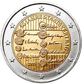2 euro 2005 Rakúsko cc.UNC, výročie rakúskej štátnej zmluvy