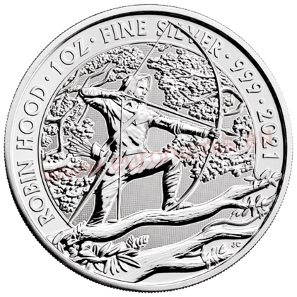 2 Pounds 2021 Anglicko BU 1 Oz Ag Robin Hood