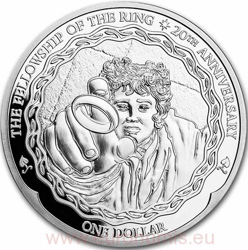Dollar 2021 Nový Zéland BU 1 Oz Ag  Frodo (Z:1:1)