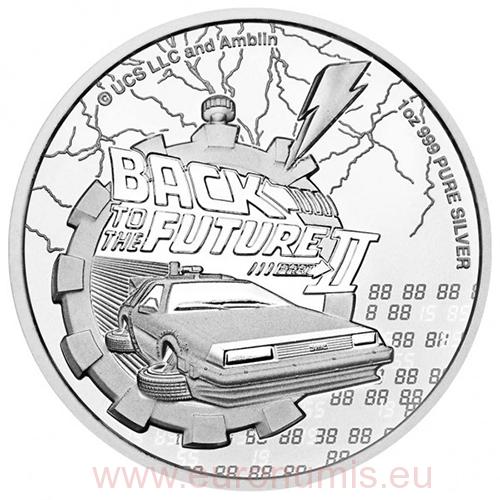 2 Dollars 2021 Niue BU 1 Oz Ag Back To The Future II