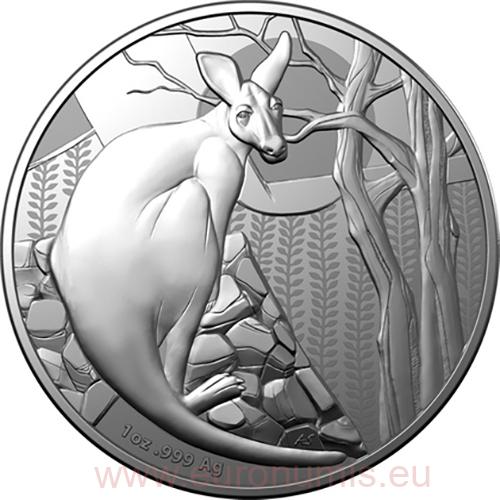 Dollar 2022 Austrália RAM BU 1 Oz Ag Kangaroo