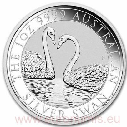 Dollar 2022 Austrália BU 1 Oz Ag Australian Swan (X:3:2)