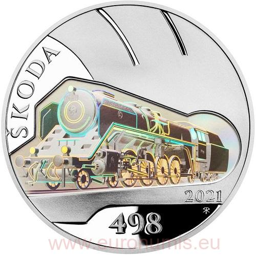 500 korún 2021 Česko PROOF, Škoda 498 Albatros