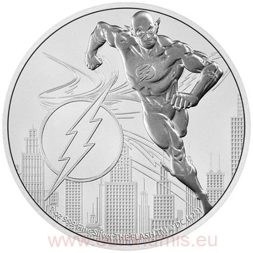 2 Dollars 2022 Niue BU 1 Oz Ag The Flash (Z:4:2)