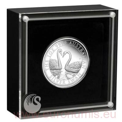 Dollar 2022 Austrália PROOF 1 Oz Ag Australian Swan (X:7:1)