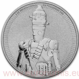 2 Dollars 2022 Niue BU 1 Oz Ag The MANDALORIAN IG-11 (Z:2:3)