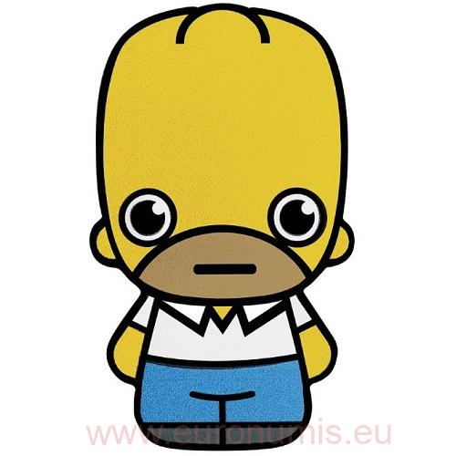 Dollar 2022 Tuvalu BU farbená 1 Oz Ag Homer Simpson (V:8:4)