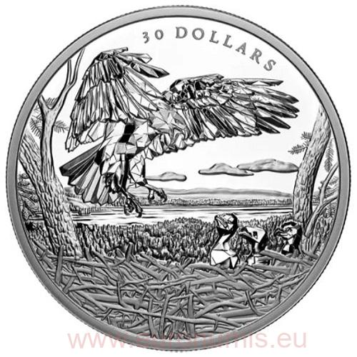 30 Dollars 2022 Kanada PROOF 2 Oz Ag Bald Eagles