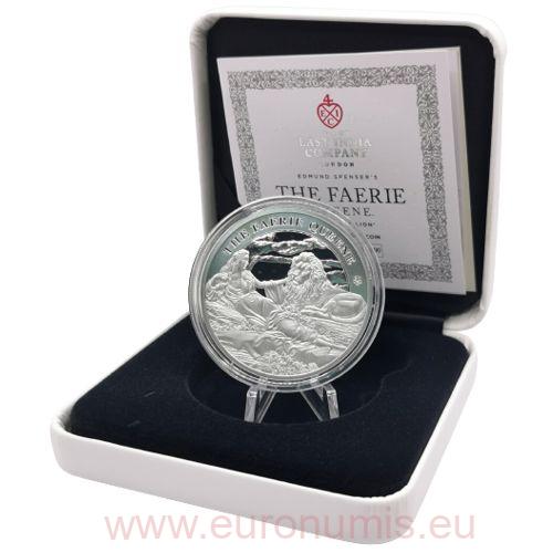 One Pound 2022 Svätá Helena PROOF 1 Oz Ag Una And The Lion