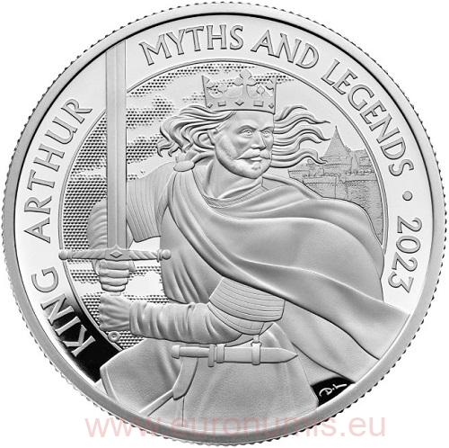 2 Pounds 2023 Anglicko PROOF 1 Oz Ag King Arthur