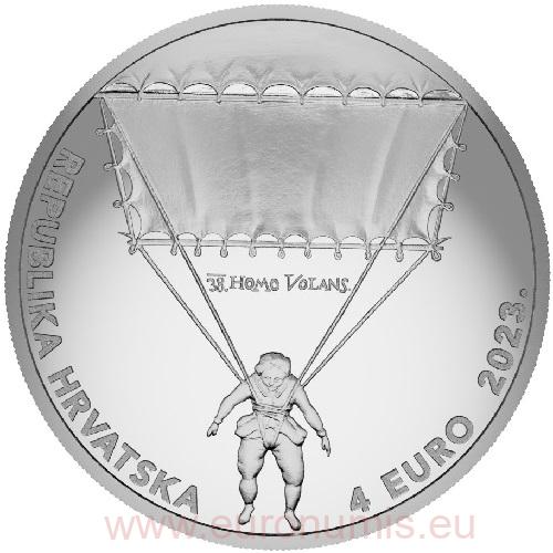 4 euro 2023 Chorvátsko BU 1 Oz Ag Faust Vrančić’s innovations (Y:6:3)