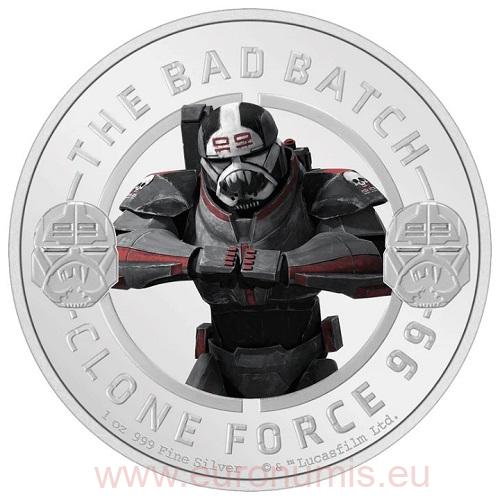 2 Dollars 2022 Niue PROOF farbená 1 Oz Ag The Bad Batch - Wrecker