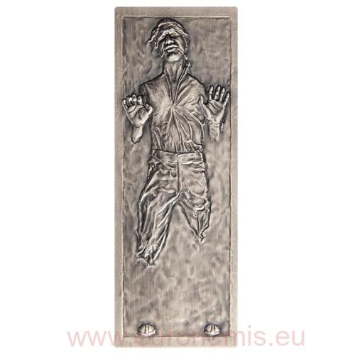 10 Dollars 2022 Niue BU Antiqued 3 Oz Ag Star Wars - Han Solo in Carbonite
