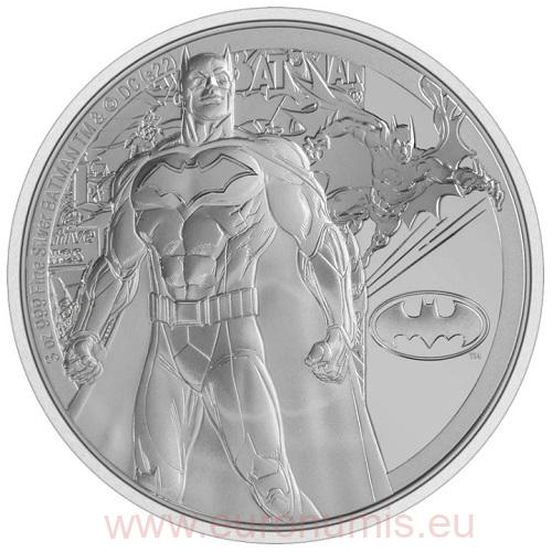 10 Dollars 2022 Niue PROOF 3 Oz Ag DC Comics - Batman 