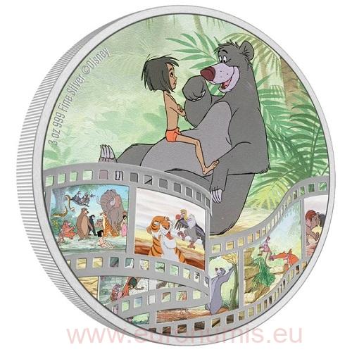 10 Dollars 2022 Niue PROOF farbená 3 Oz Ag Jungle Book 