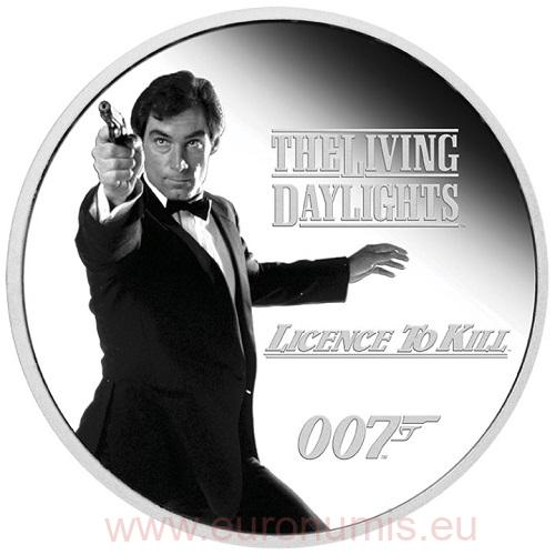 Dollar 2023 Tuvalu PROOF farbená 1 Oz Ag 007 Licence to Kill ( V:8:1 )