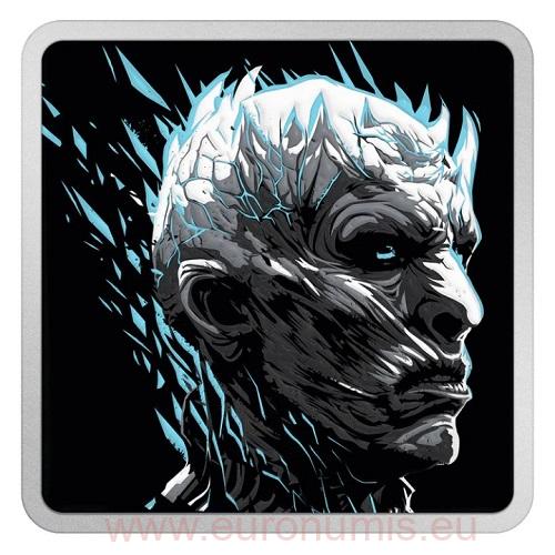 ONE OUNCE 2022 PROOF farbená 1 Oz Ag The Night King