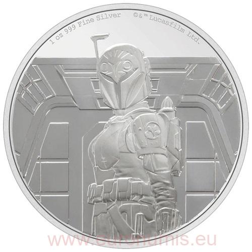 2 Dollars 2022 Niue PROOF 1 Oz Ag The Mandalorian - Bo-Katan Kryze