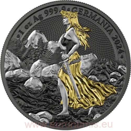 5 Mark 2024 Germania BU pozlátená 1 Oz Ag, Germania  WMF Edition