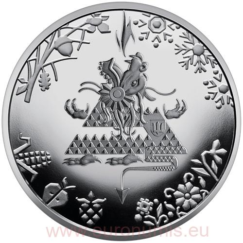 5 Hrivna 2023 Ukrajina BU karta, Year of he Dragon