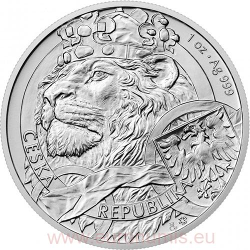 2 Dollars 2025 Niue BU 1 Oz Ag, Český lev 