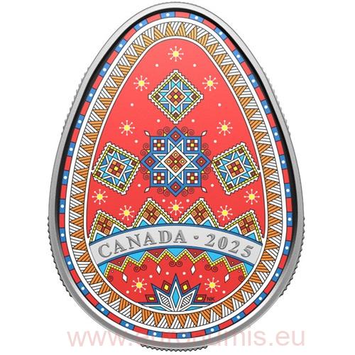 20 Dollars 2025 Kanada PROOF farbená 31,82g Ag, Pysanka