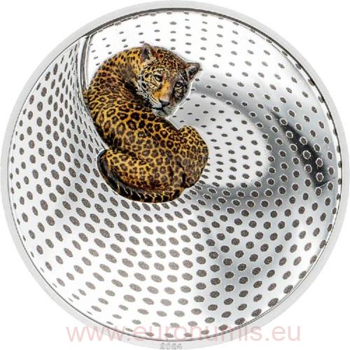 20 Dollars 2024 Palau PROOF farbená 3 Oz Ag, Camouflage - Leopard