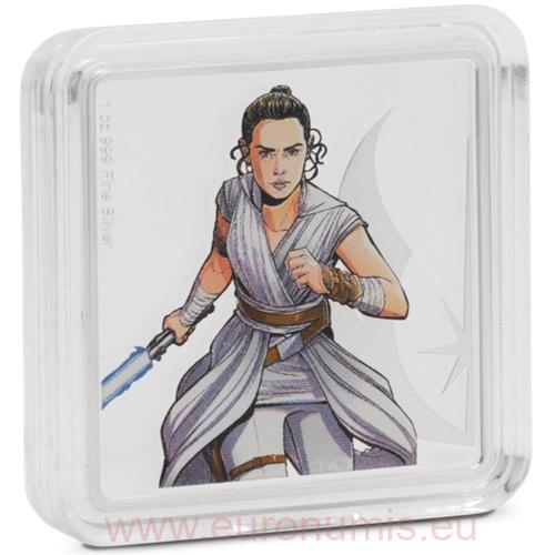ONE OUNCE 2025 Niue PROOF farbená 1 Oz Ag, Star Wars - Rey and BB-8