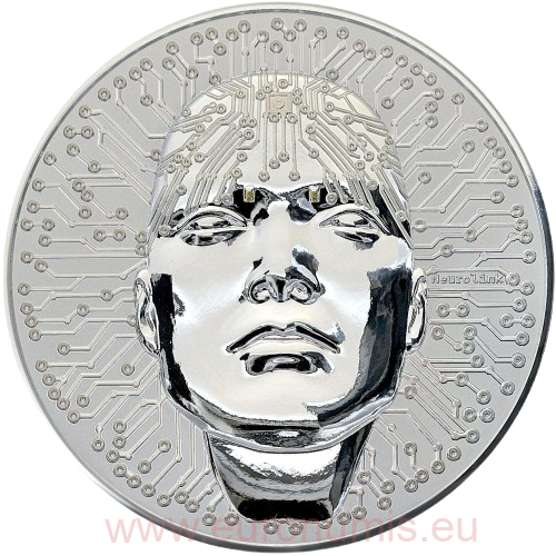 5 Dollars 2025 Niue PROOF 3 Oz Ag, Neurolink