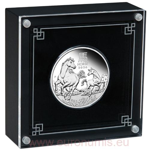 50 Cents 2026 Austrália PROOF 1/2 Oz Ag Lunar III. - Year of the Horse