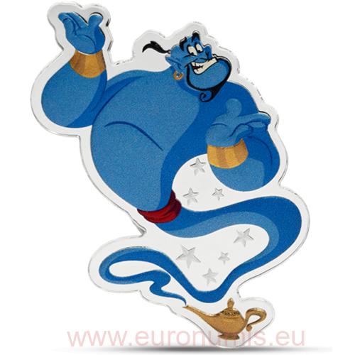 2 Dollars 2025 Niue PROOF farbená 1 Oz Ag, Disney - Aladdin Genie