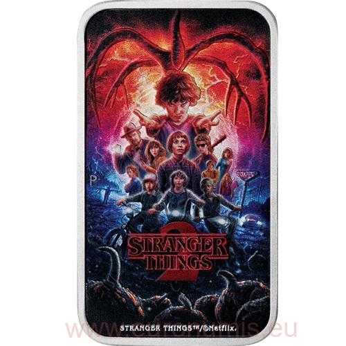 Dollar 2026 Tuvalu BU farbená 1 Oz Ag, Stranger Things - Season 2