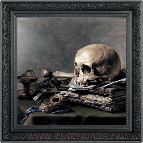 1000 Francs CFA 2025 Kamerun PROOF Black 1 Oz Ag, Memento Mori - Pieter Claesz