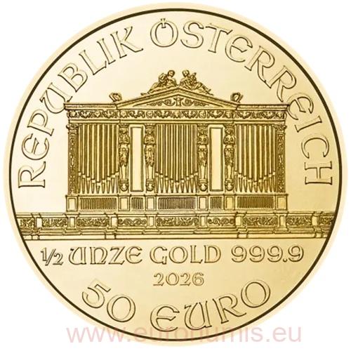 100 euro 2026 Rakúsko BU 1 Oz Au, Wiener Philharmoniker