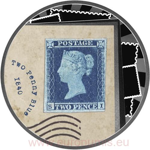 500 Francs CFA 2025 Kamerun PROOF farbená 17,50 g Ag, Penny Blue