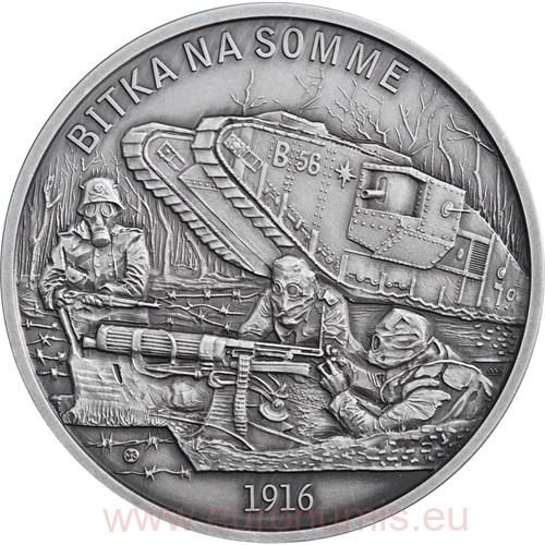 2 Dollars 2025 Niue BU, Bitka na Somme (1916)