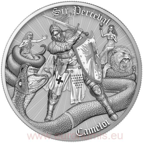 2 Dollars 2026 Niue PROOF 1 Oz Ag, Camelot - Sir Perceval