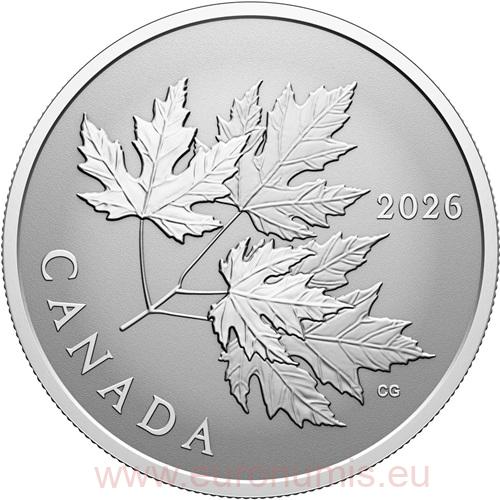 10 Dollars 2026 Kanada PROOF Reverse 15,87 g Ag, Gleaming Maple Leaf