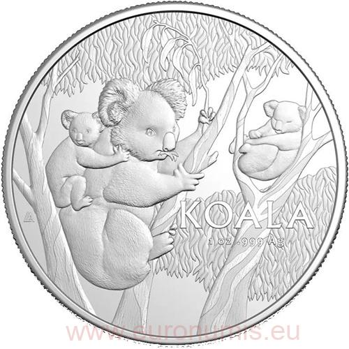 Dollar 2026 Austrália RAM BU 1 Oz Ag, Australian Koala 