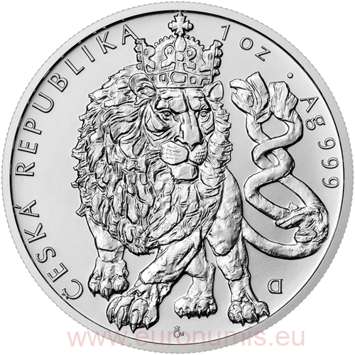 2 Dollars 2026 Niue BU 1 Oz Ag, Český lev 