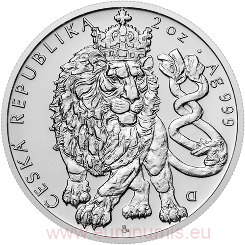 5 Dollars 2026 Niue BU 2 Oz Ag, Český lev